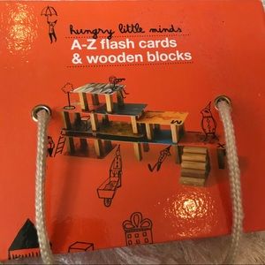 A-Z flash cards and building blocks